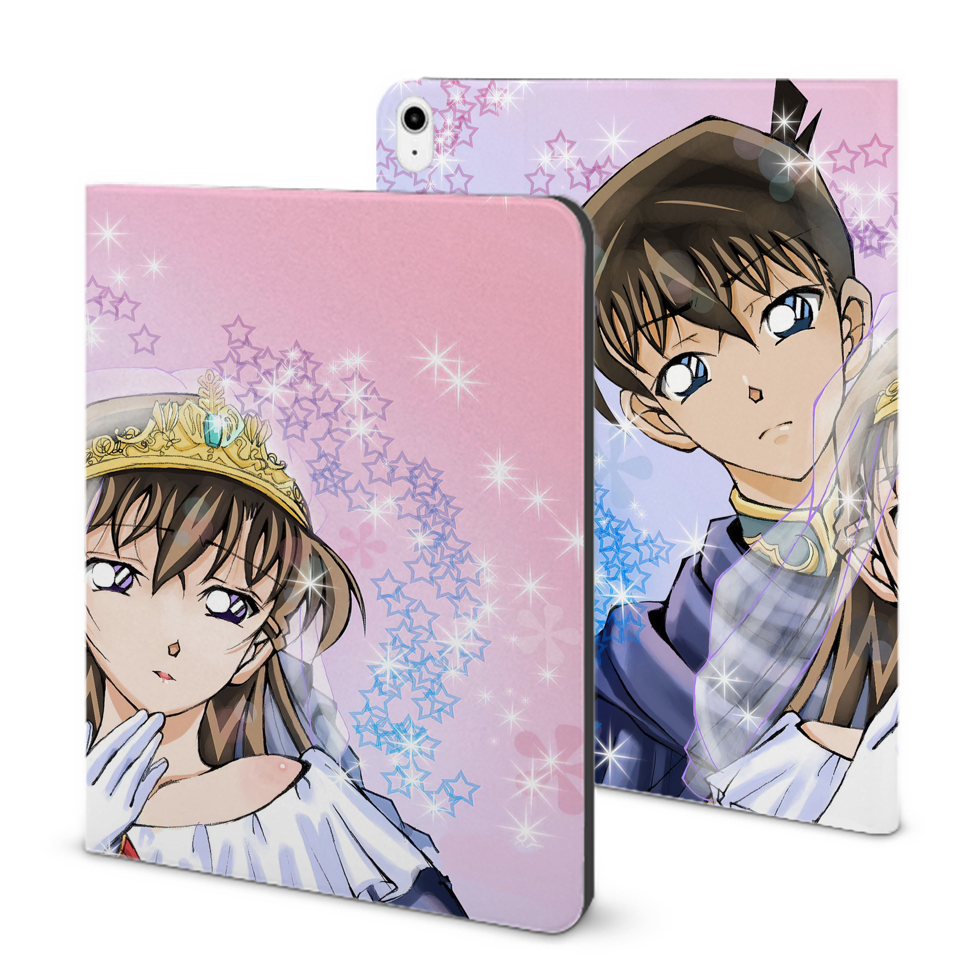 （画像用） 名探偵コナン Detective Conan IPadケース ペンホルダー付き ブックスタイルデザイン